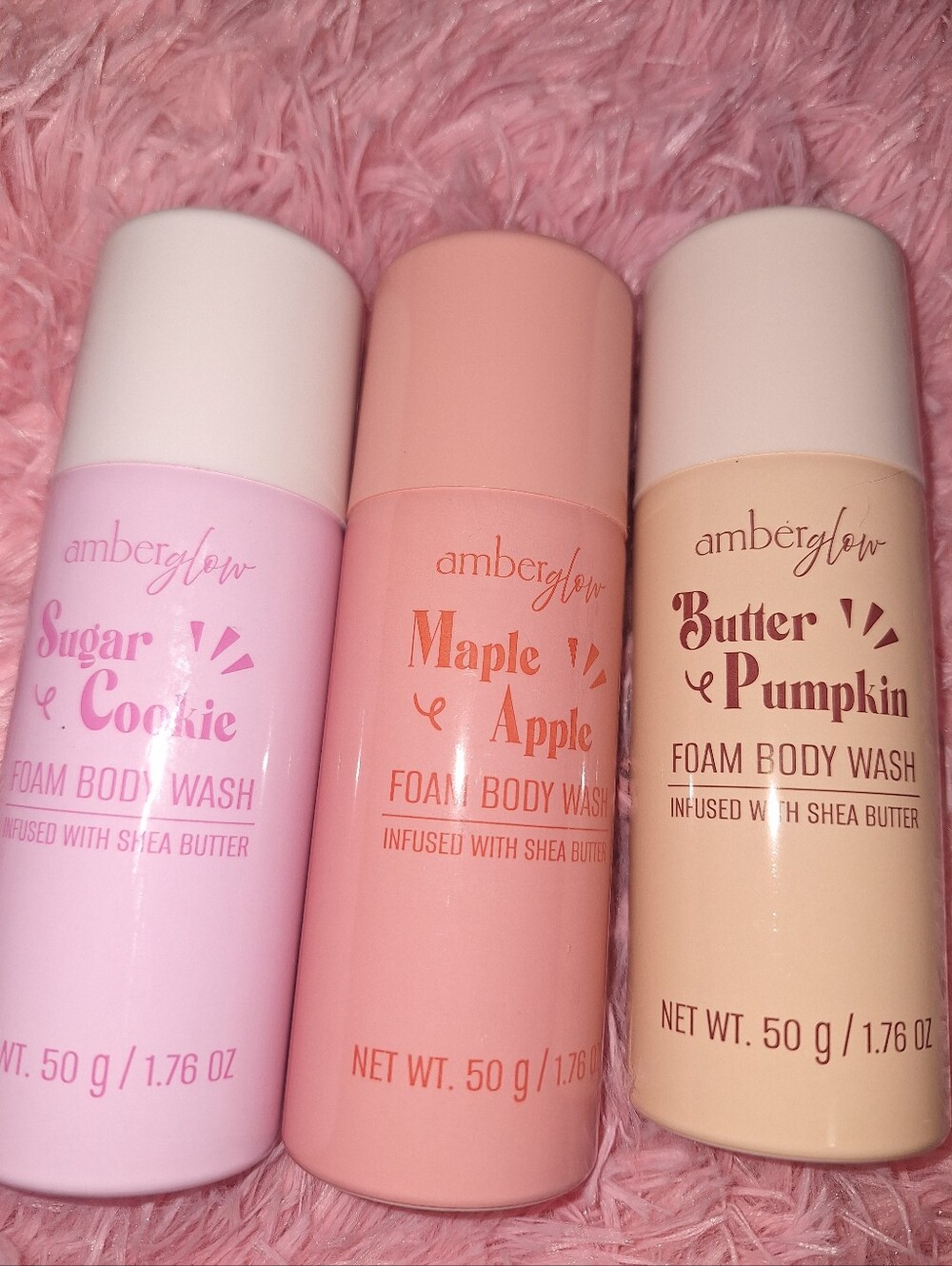 Foam Body Wash Trio - Pink, Peach & Cream Scents